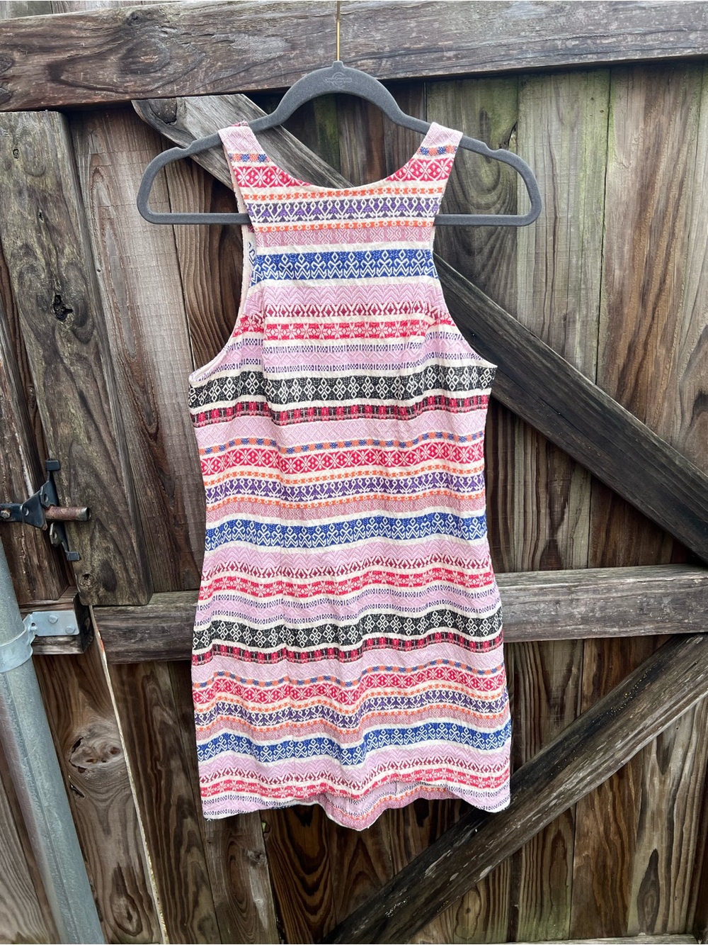 👗Ladakh Multicolor Striped Pattern Summer Dress